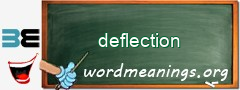 WordMeaning blackboard for deflection